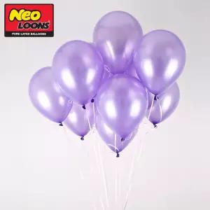 네오텍스 30cm 펄 라이트라벤다 라운드 풍선 100개입칼라 컬러 파티용품 홈파티 파티용 생일 돌잔치장시 돌