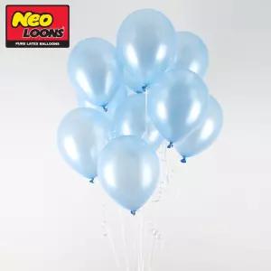 네오텍스 30cm 펄 아주르 라운드 풍선 100개입칼라 컬러 파티용품 홈파티 파티용 생일 돌잔치장시 돌상장식