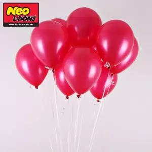 네오텍스 30cm 펄 푸추샤 라운드 풍선 100개입파티장식 칼라 컬러 파용품 홈파 파용 크리스마스품