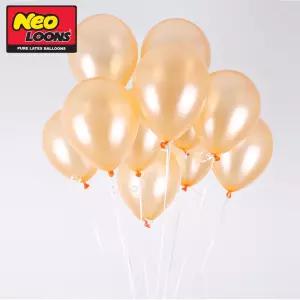 네오텍스 30cm 펄 피치 라운드 풍선 100개입장식 파티 칼라 컬러 용품 홈파티 파티용 생일 돌상 셀프
