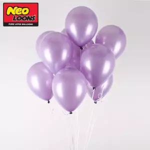 네오텍스 30cm 펄 라벤다 라운드 풍선 100개입파티용 생파장식 장식용 파장식 칼라 컬러 파용품 홈파