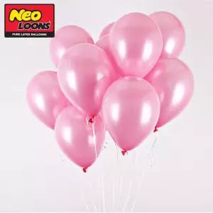 네오텍스 30cm 펄 핑크 라운드 풍선 100개입칼라 컬러 파티용품 홈파티 파티용 생일 돌잔치장시 돌상장식