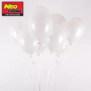 네오텍스 30cm 펄 화이트 라운드 풍선 100개입칼라 컬러 파티용품 홈파티 파티용 생일 돌잔치장시 돌상장식