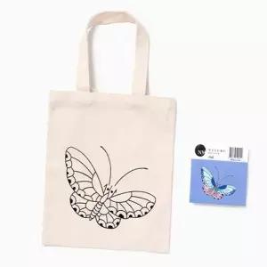 [라일리] Rly 미니 캔버스백 나비 1개 공예키트