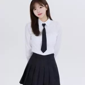 베이직 스쿨룩 셔츠_넥타이_치마 세트(긴팔) 교복 학