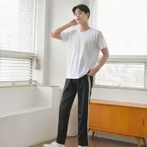 교복몰 블랙 화이트라인 생활복 하의 교복 학생복