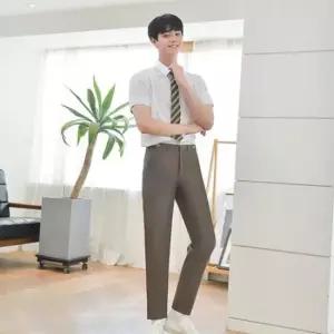 교복몰 (허리조절)하복 코코아 교복바지(남자) 교복