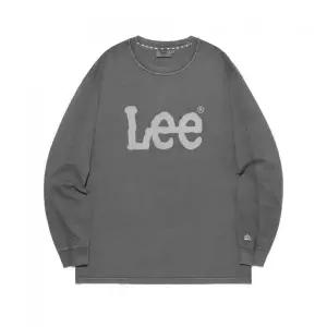 [LEE] 빅 트위치 로고 다잉 긴팔 티셔츠 피그먼트 챠콜 LE2503LT11PO 980748
