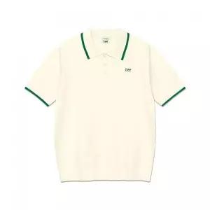 [LEE] 카라 배색 반팔 니트 아이보리 LE2502KT05IV 980762