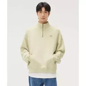 [LEE] 하우스 로고 하프 집업 맨투맨 라이트 옐로우 LE2403CR06LY 981138