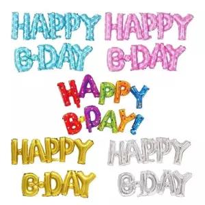 고품질 풍선대통령 HAPPY B-DAY 은박세트 이니셜풍선 해피버스데이 (WBB0B2B)