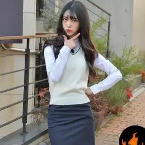 교복몰 (허리조절)기모 네이비 교복치마 교복 학생복