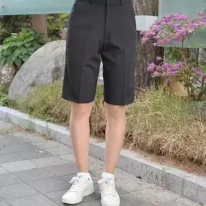 교복몰 (빅사이즈)스판 블랙 교복 반바지(여자) 교복