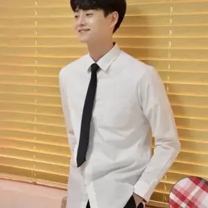 교복몰 (빅사이즈) 남성 화이트 셔츠 (빨강체크) 교복
