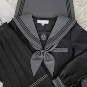 블랙 복고 유니폼 세라복 교복세트(긴팔) 학생복 교복