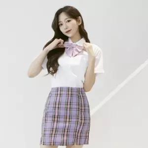 교복몰 심플 포켓 반팔 블라우스 교복셔츠 교복 학생