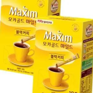 맥심 모카골드 블랙커피 커피만 200T (100Tx2박스)