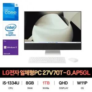 SP_LG전자 일체형PC 27V70T-G.AP5GL SSD 1TB교체 재고보유