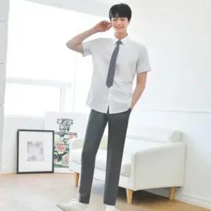 교복몰 (하복)스판 진그레이 교복바지(남자) 교복 학