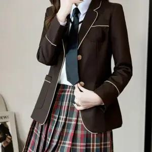 4버튼 라인포인트 여자자켓 교복 학생복 여자교복