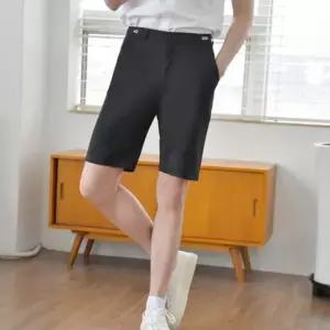 교복몰 (빅사이즈)(허리조절)블랙 교복 반바지(남자)