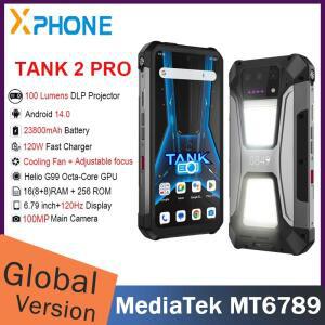 Unihertz 8849 탱크 2 프로 견고한 휴대폰, 나이트 비전 프로젝터, 6.79 인치 FHD, 안드로이드 14, 100MP,