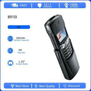 오리지널 리퍼비시 8910i 2G 싱글심 언락 GSM 900/1800 휴대폰 러시아어 아랍어 히브리어 키보드 핀란드 제