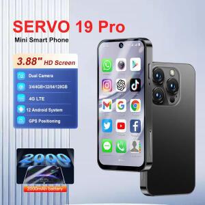 SERVO 19PRO 미니 포켓 안드로이드 스마트폰 4G 네트워크 128GB ROM Google Play 2 SIM 3.88