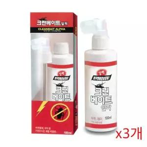 바퀴개미 크린베이트 알파 100ml x3개 바퀴 개미박멸