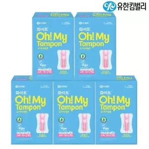 화이트 슈퍼 오! 마이 탐폰 10+2개입 x5팩