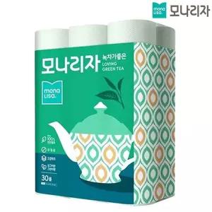 모나리자 녹차가좋은 3겹데코 30M 30롤 x1팩