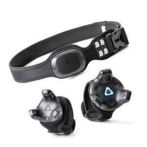 Vive Tracker 3.0, 2.0, 툰드라 트래커, Vive UltimateTracker, VR 채팅에서 전신 추적 기능 강화 및 기타 FBT 앱(추적기 별도 판매) 1XBelt 2X 쇼트 밴드 블랙용 QOi 트래커 스트랩