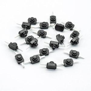 10pcs 1A 30V DC 2A 250V 화이트/블랙 래칭 On Off 미니 토치 푸시 버튼 스위치 핫