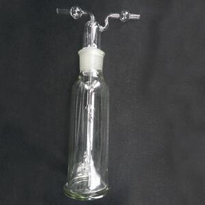 실험실 500ml 유리 가스 세척 병, 다중 구멍 화학 기구