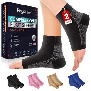 발바닥 근막염, 아킬레스건염 를 위한 압박 양말 20-30mmHg (1켤레) - 발뒤꿈치 스퍼스, 발 및 피로를 발목 슬리브 일상적인 사용을 아치 지지대