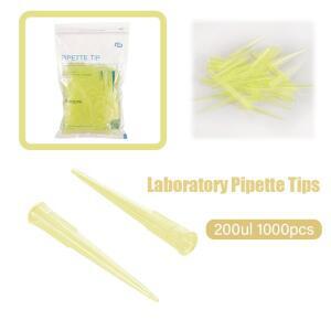 1000Pcs 실험실 피펫 팁 200ul 마이크로 일회용 플라스틱 장비