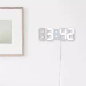 모던 mini LED 무소음 탁상시계 겸 벽시계 3D