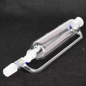 250ml 24/29 조인트 Boresilicate 유리 화학 실험실 압력 균등화 멈춤 쇠가있는 추가 깔때기