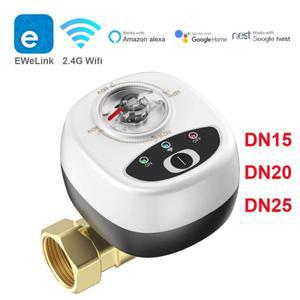 스마트 WiFi 워터 밸브 지능형 컨트롤러 DN15/DN20/DN25 파이프 EweLink APP 제어 타이머 관개 지원 Alexa
