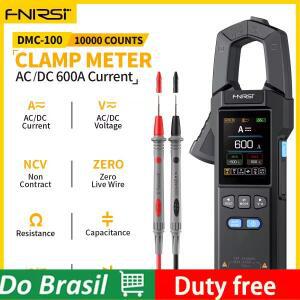 FNIRSI DMC-100 DC AC 전류 클램프 미터 10000 카운트 디지털 멀티미터 USB 충전기 600A 측정 기술자용 도