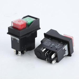 1PC AC250V 16A 방수 전자기 푸시 버튼 스위치 4/5Pin KJD17 KLD-28protection 스타터 안전 교체 가능