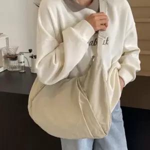 크로와상 천 크로스백 숄더백 가벼운 가방 나일론백 미니크로스백 미니백 캔버스크로스백