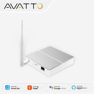 안테나가 있는 AVATTO Tuya ZigBee 게이트웨이 스마트 브리지 유선 메쉬 허브 홈 자동화 알렉사 및 구글 홈