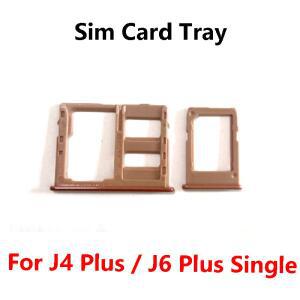 호환 갤럭시 호환 J4 플러스 J6 SIM 카드 슬롯 트레이 홀더 리더 소켓 교체 부품