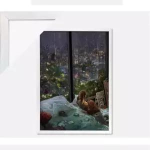 야경 1000피스퍼즐 현현-오늘은+슬림우드화이트 액자세트