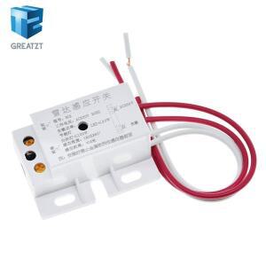 고품질 220V AC 50Hz 자동 적외선 센서 스위치 PIR 마이크로파 레이더 바디 모션 모듈 시간 거리 범위에 맞
