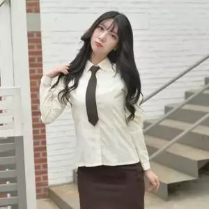 교복몰 스판 사계절 밤색 교복치마 교복 학생복