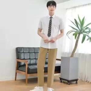 교복몰 (하복)스판 베이지 교복바지(남자) 교복 학생