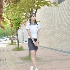 교복몰 (하복)스판 먹색 교복치마 교복 학생복