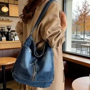 여성 빈티지 워싱 스트릿 데일리 캐주얼 숄더 크로스 겸용 백팩 빈티지백팩 워싱백팩